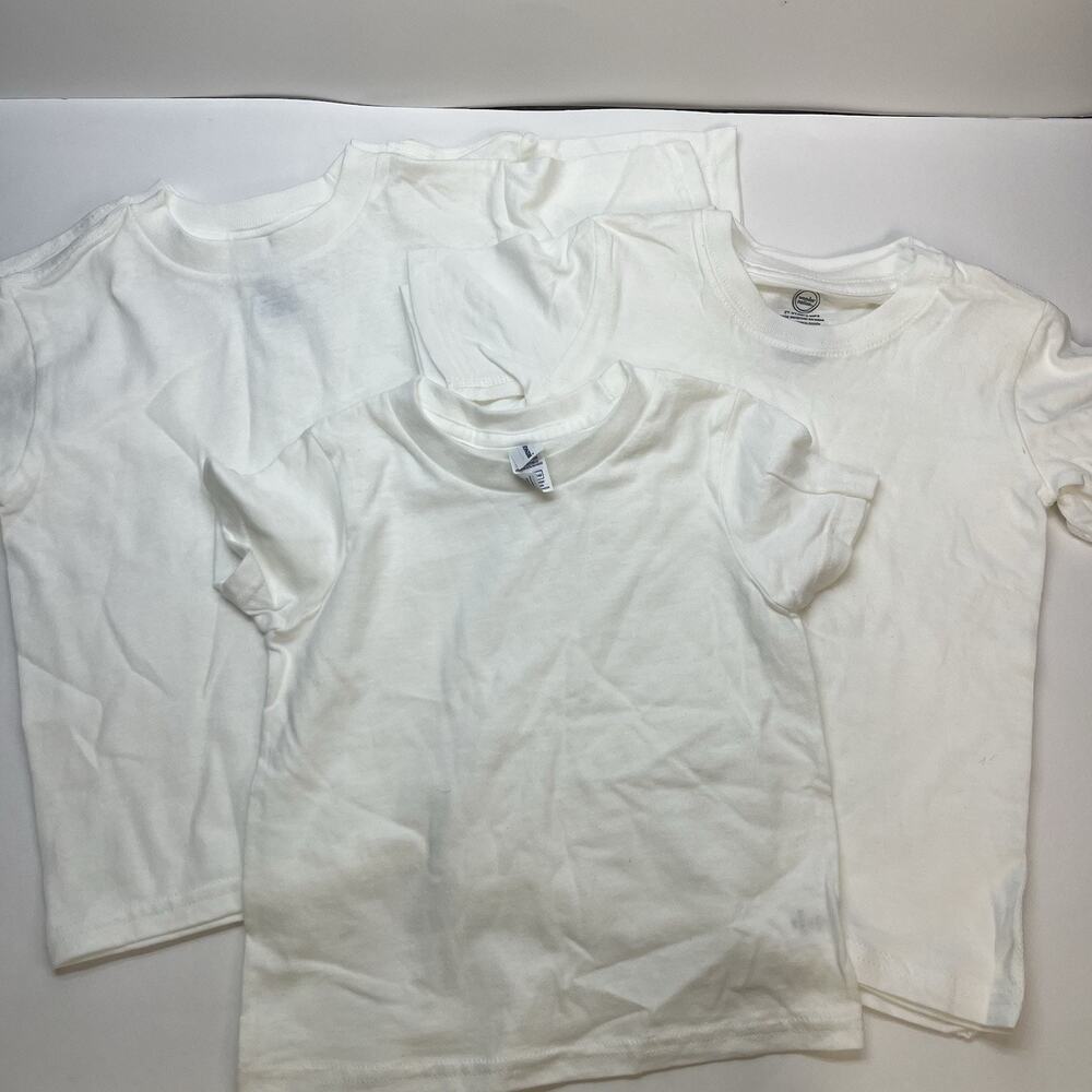 blank white t shirts mixed lot‎ 100% cotton 18mth 2t 3t crafts toddler kids